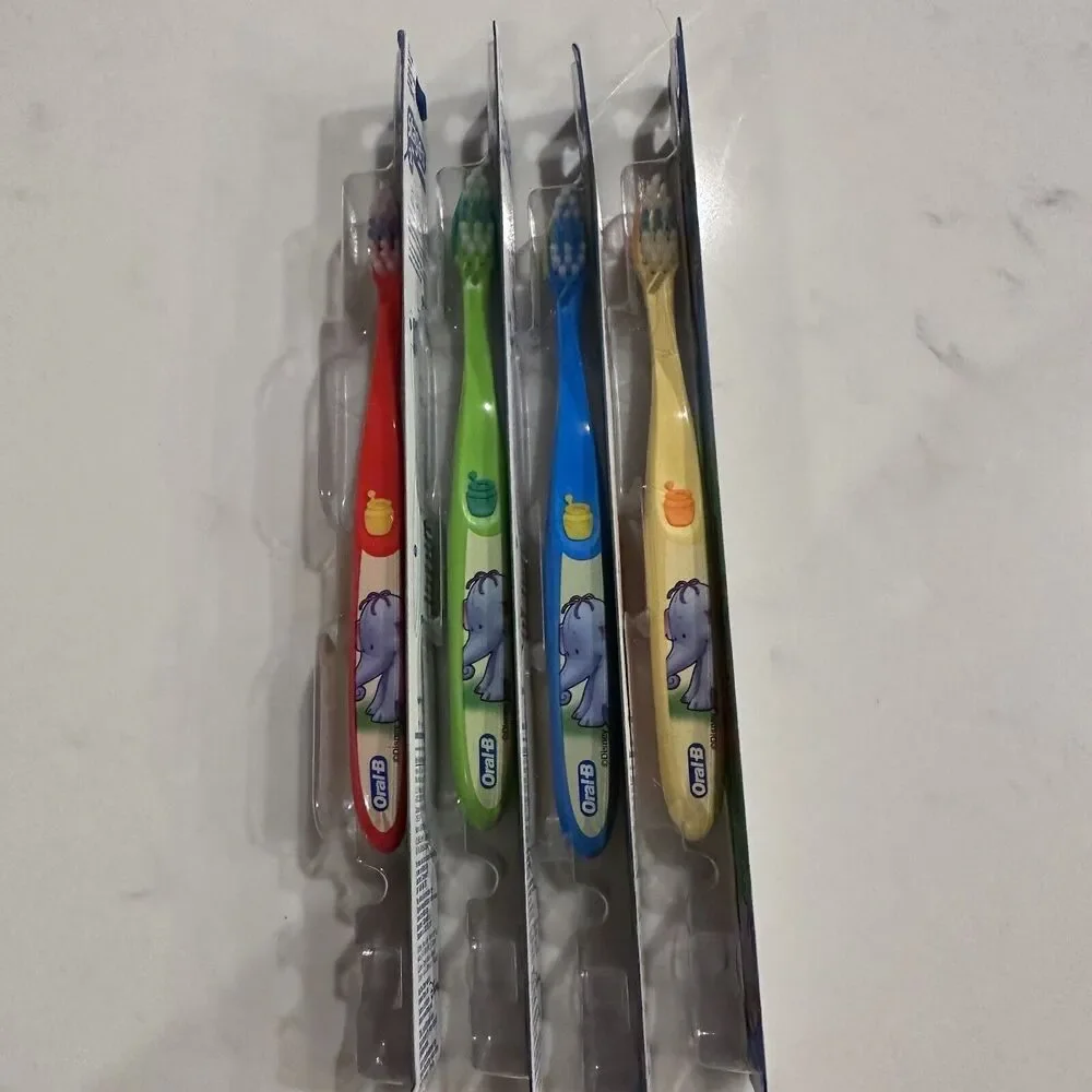 Oral-B Disney Stage 2 Toothbrushes Winnie Pooh Tigger Piglet Elephent (Set Of 4)